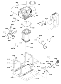Power Group Diagram and Parts List for 040577-01  Briggs and Stratton Generator